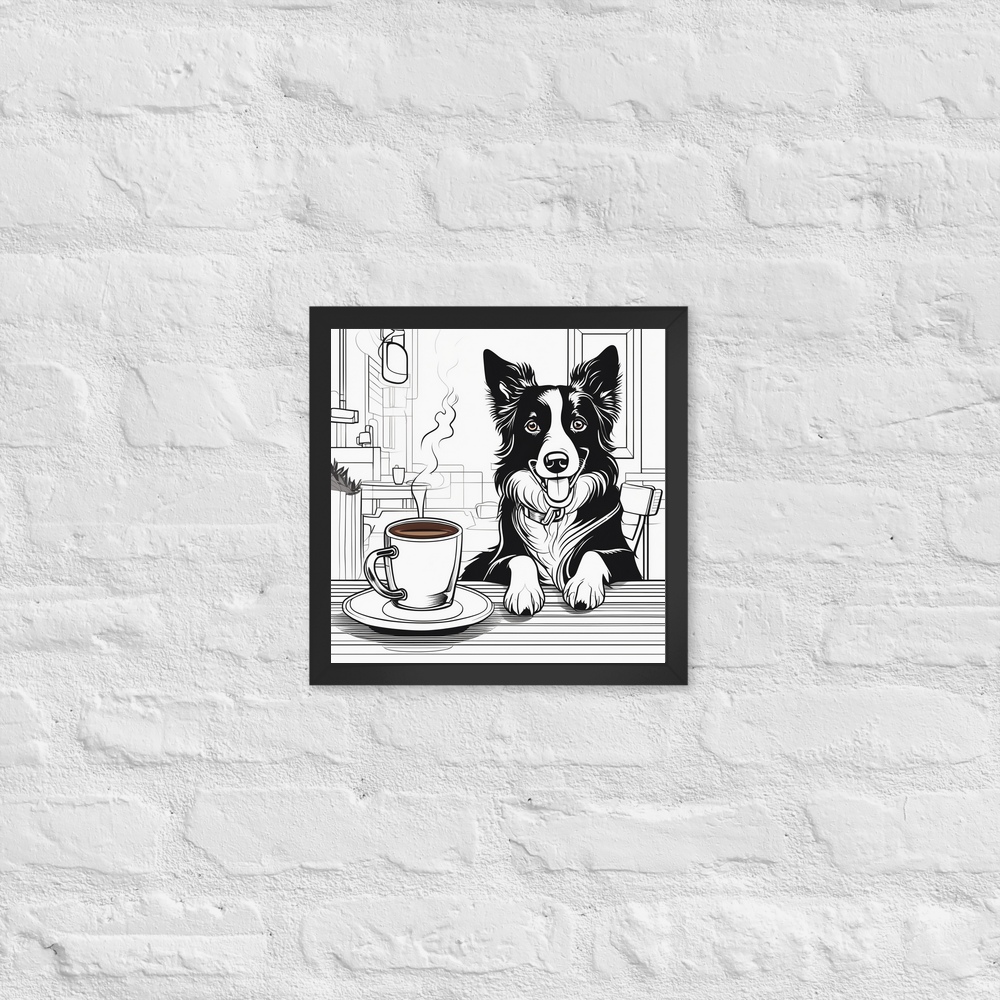 PugMug Custom Border Collie Framed Print