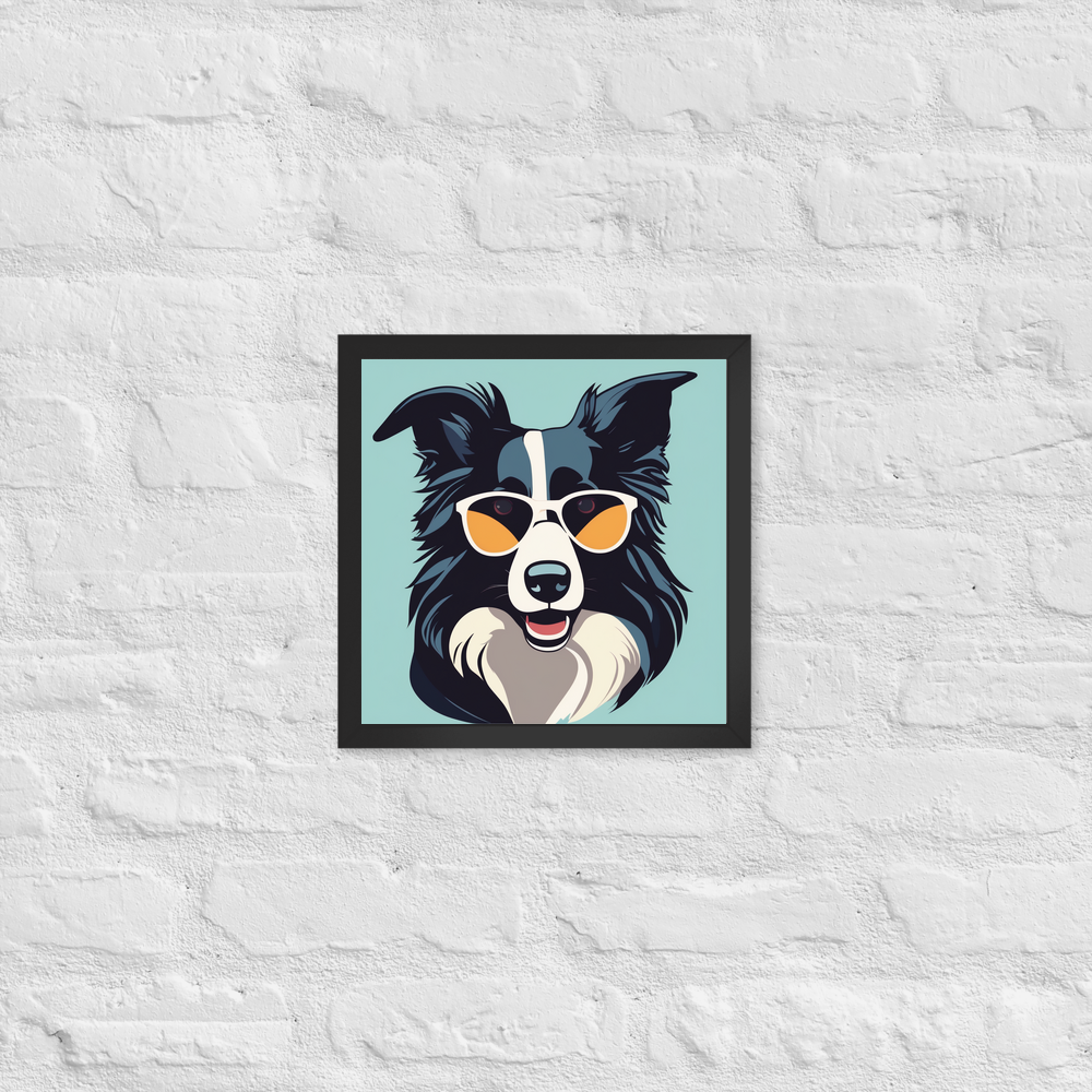 PugMug Custom Border Collie Framed Print