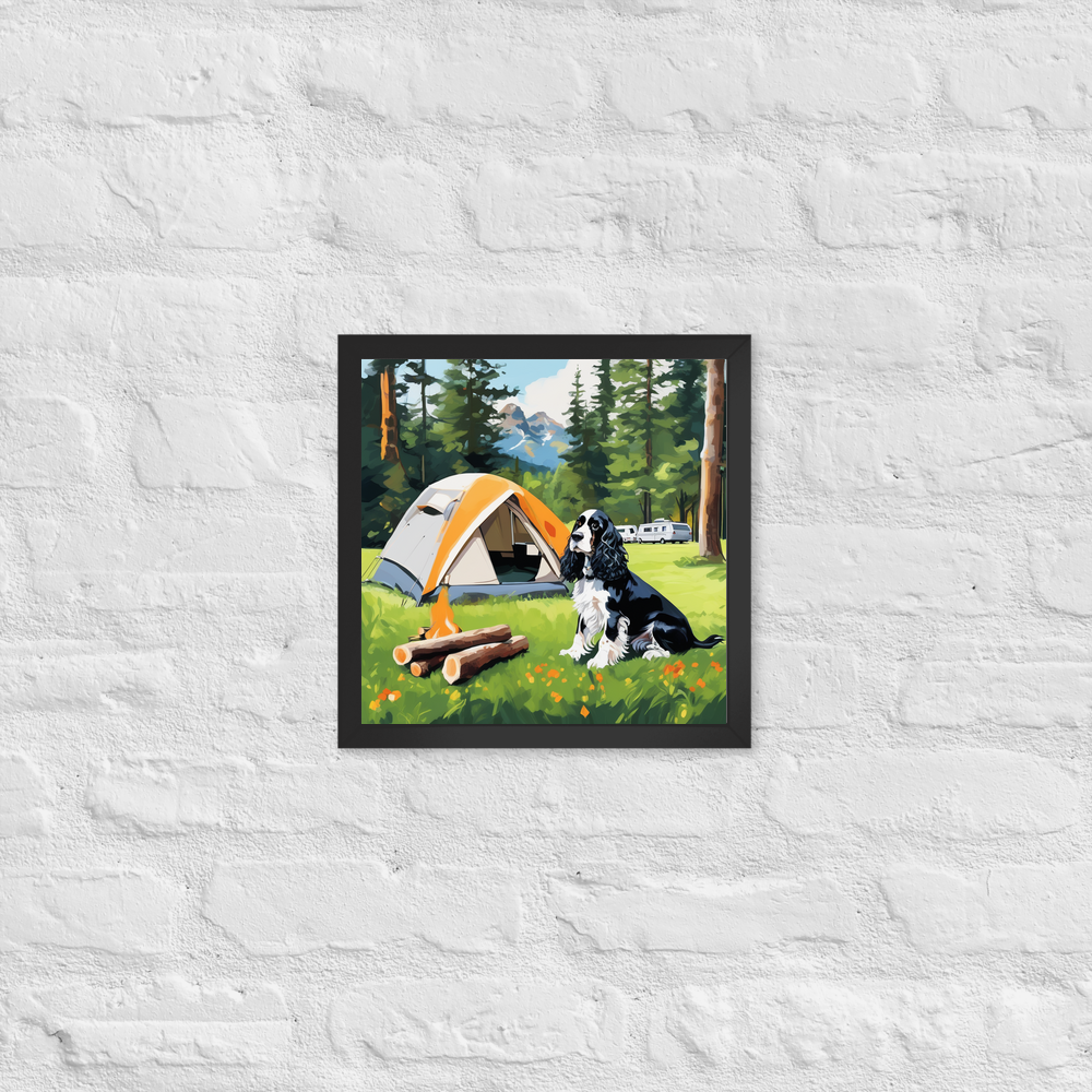 PugMug Custom English Cocker Spaniel Framed Print