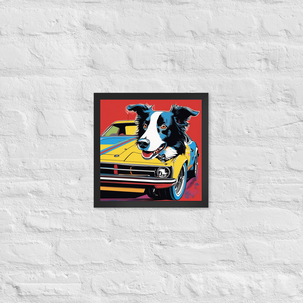 PugMug Custom Border Collie Framed Print