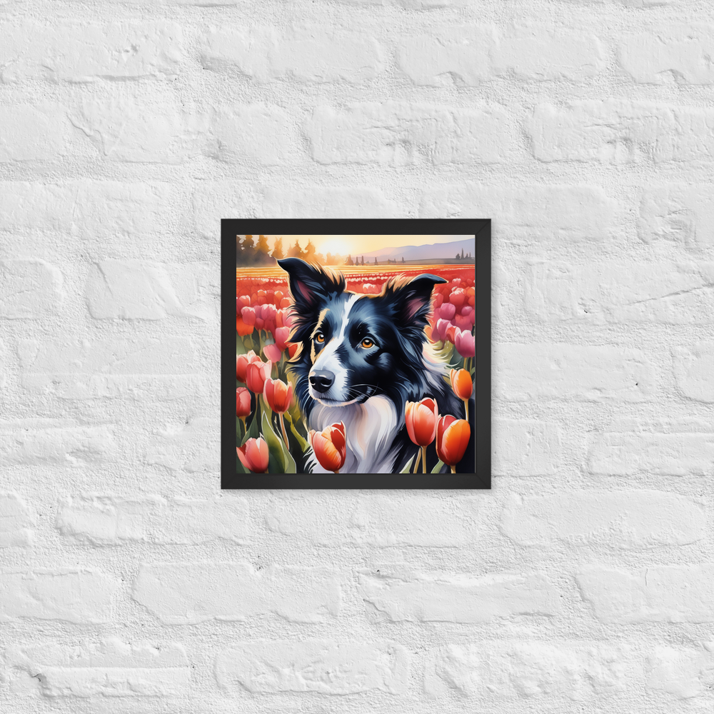 PugMug Custom Border Collie Framed Print