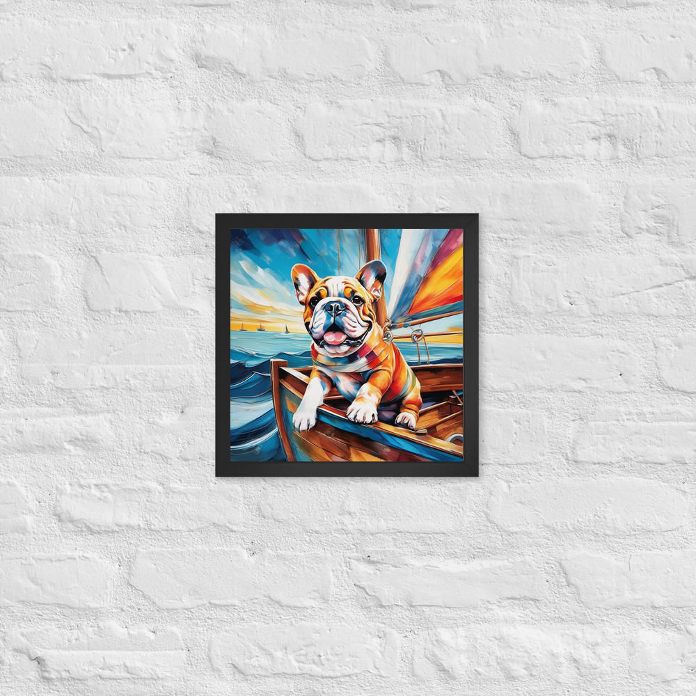 PugMug Custom Bulldog Framed Print