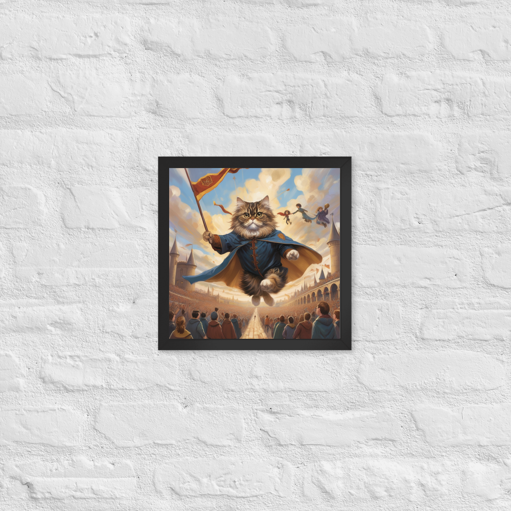 PugMug Custom Tabby Persian Cat Framed Print
