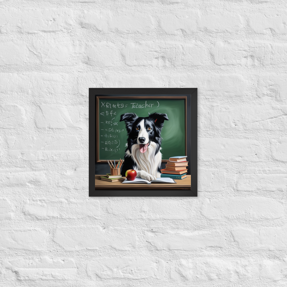 PugMug Custom Border Collie Framed Print