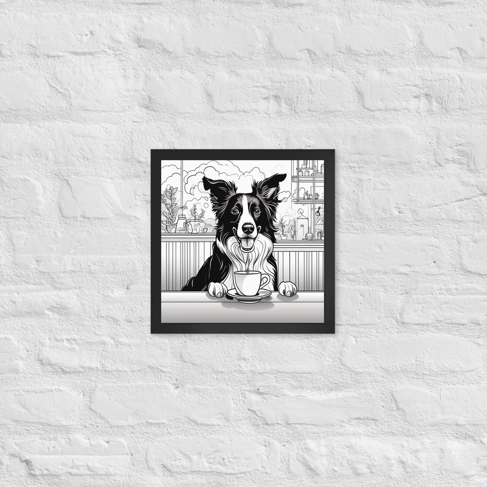 PugMug Custom Border Collie Framed Print
