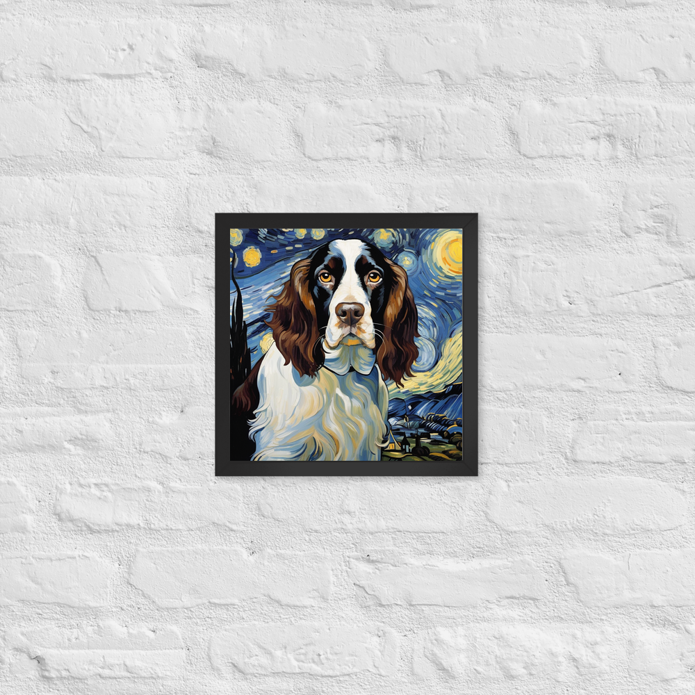 PugMug Custom English Springer Spaniel Framed Print