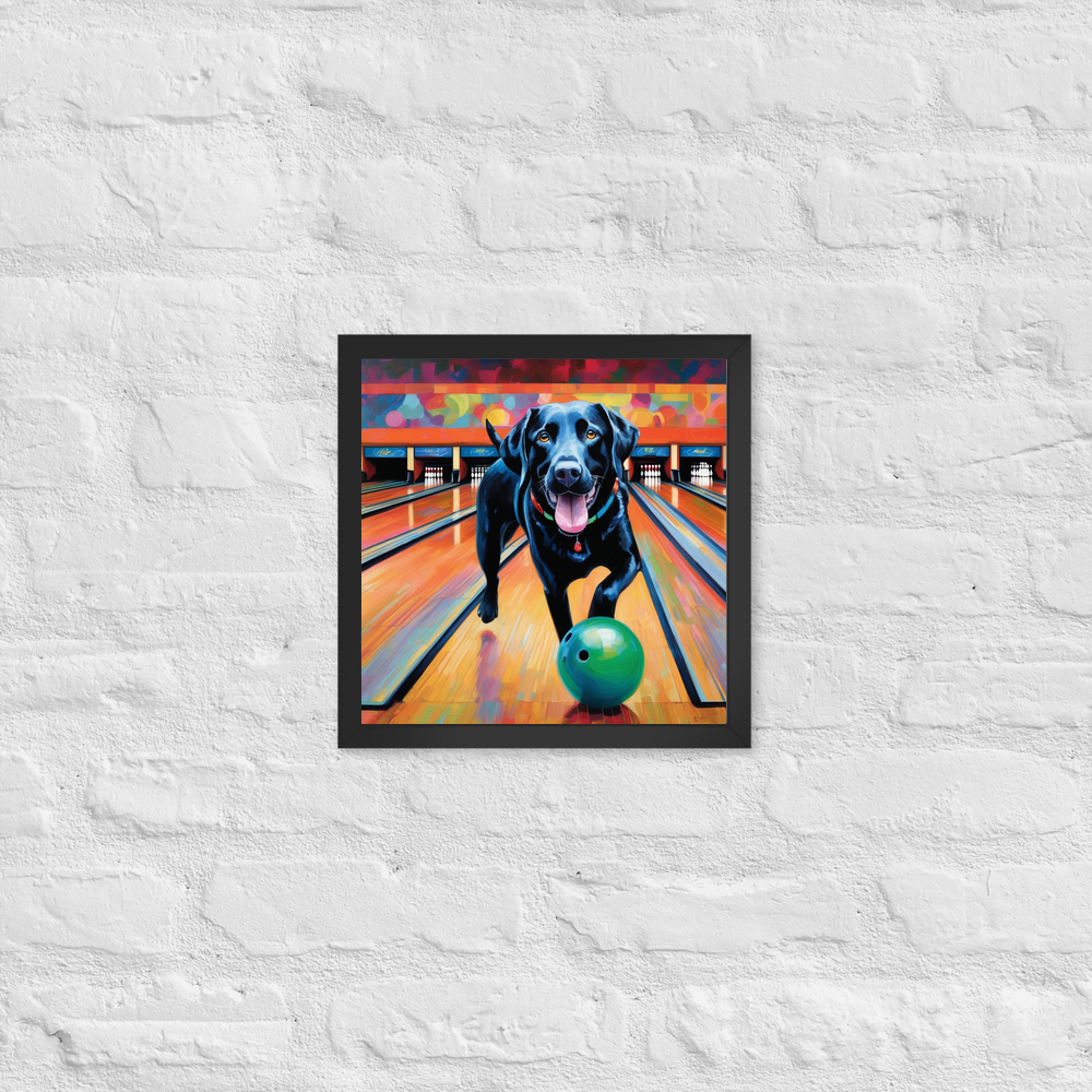 PugMug Custom Black Labrador Retriever Framed Print