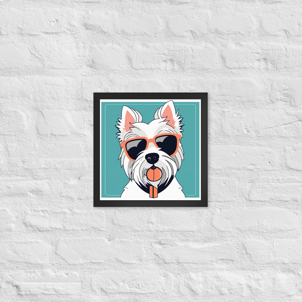 PugMug Custom West Highland White Terrier Framed Print
