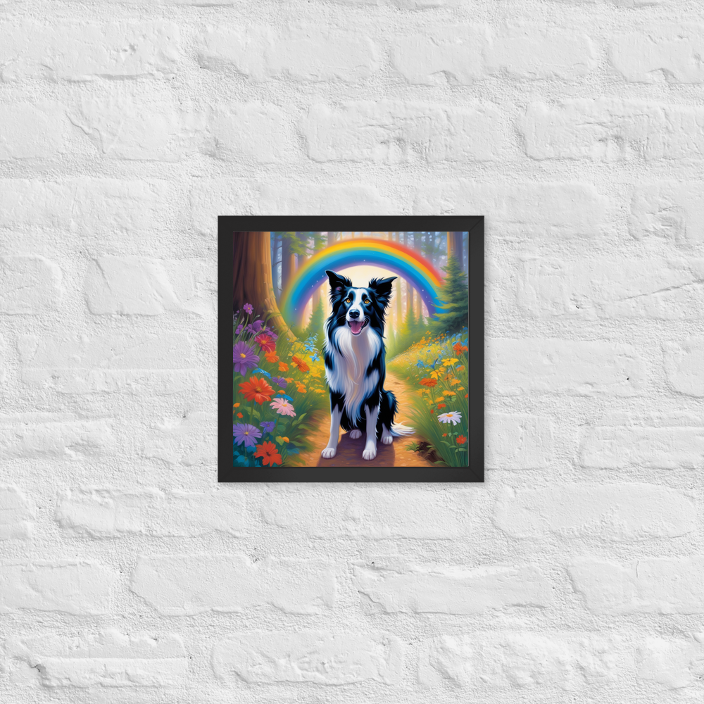 PugMug Custom Border Collie Framed Print