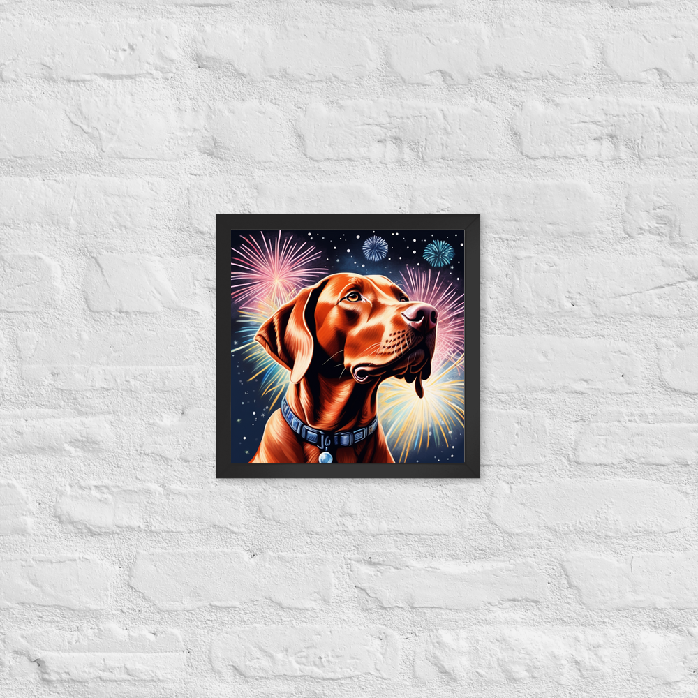 PugMug Custom Vizsla Framed Print