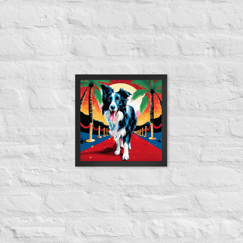 PugMug Custom Border Collie Framed Print