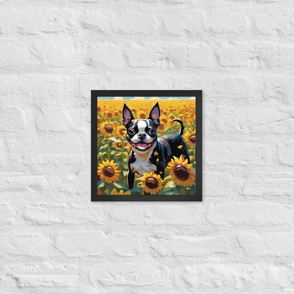 PugMug Custom Boston Terrier Framed Print