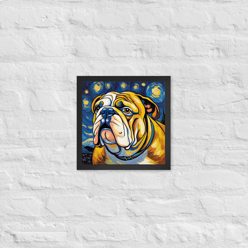 PugMug Custom Bulldog Framed Print