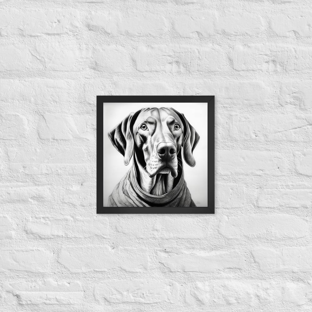 PugMug Custom Vizsla Framed Print