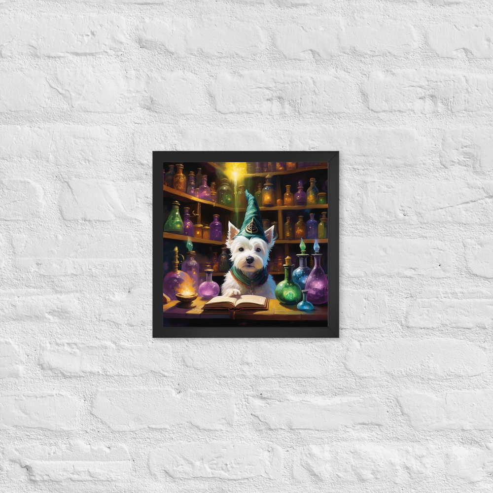PugMug Custom West Highland White Terrier Framed Print