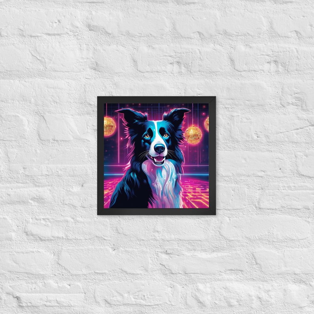 PugMug Custom Border Collie Framed Print