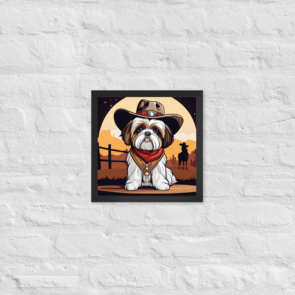 PugMug Custom Shih Tzu Framed Print