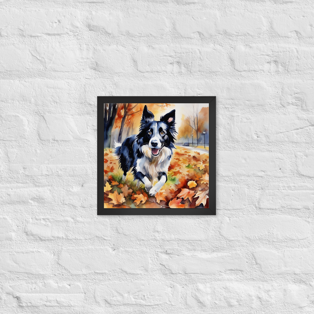 PugMug Custom Border Collie Framed Print