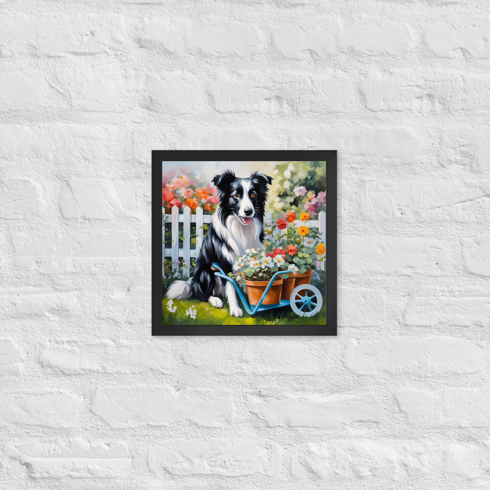 PugMug Custom Border Collie Framed Print