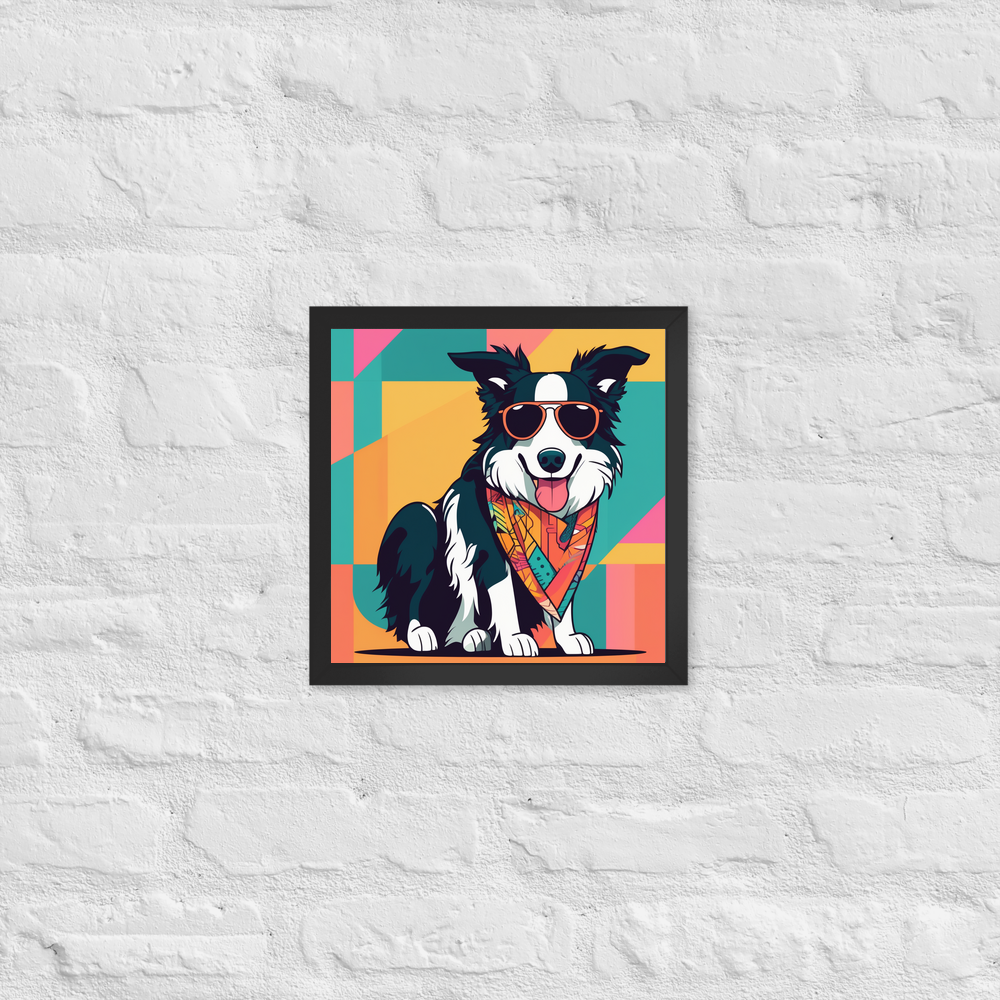 PugMug Custom Border Collie Framed Print