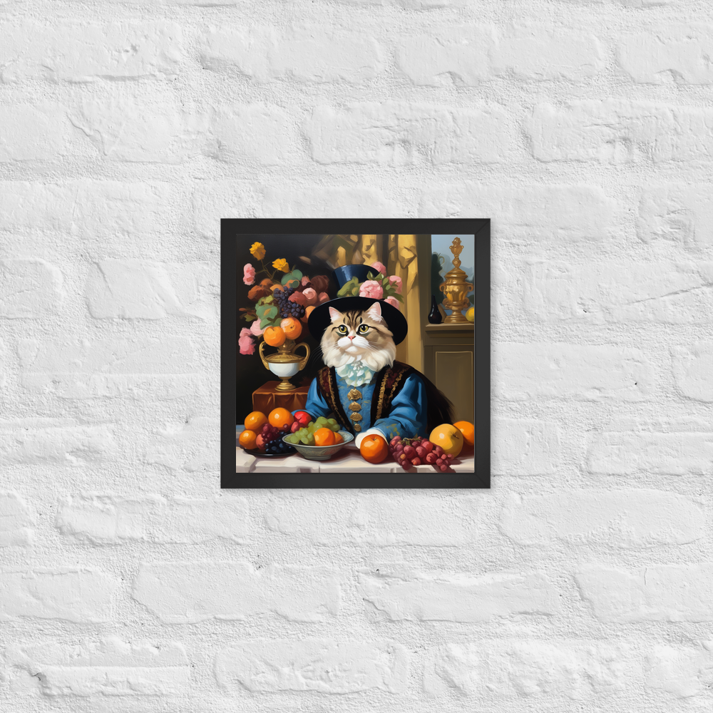 PugMug Custom Tabby Persian Cat Framed Print