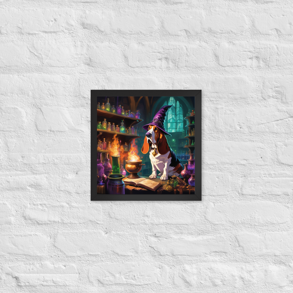 PugMug Custom Basset Hound Framed Print