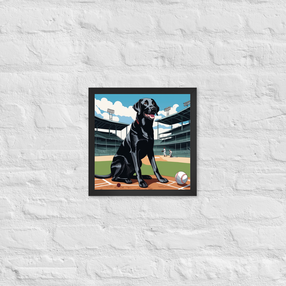 PugMug Custom Black Labrador Retriever Framed Print