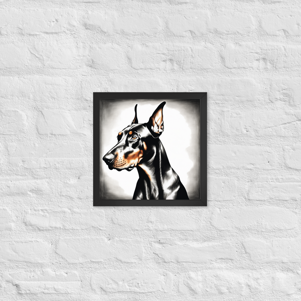 PugMug Custom Doberman Pinscher Framed Print