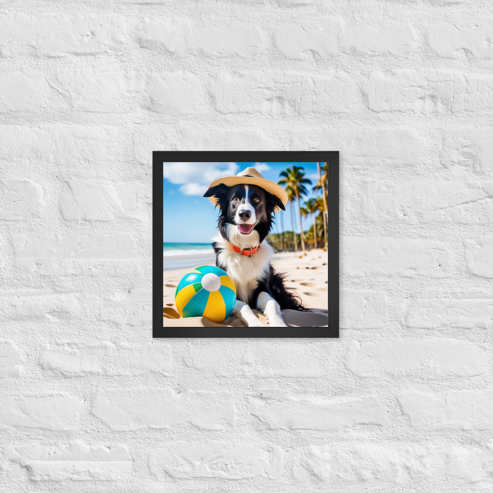 PugMug Custom Border Collie Framed Print