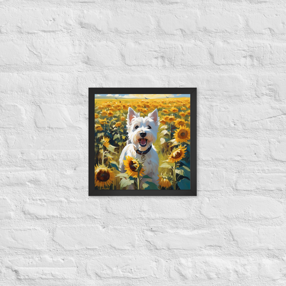 PugMug Custom West Highland White Terrier Framed Print
