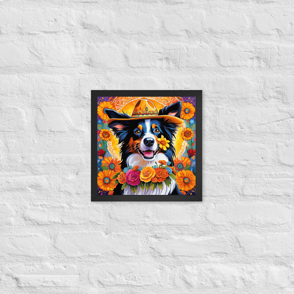 PugMug Custom Border Collie Framed Print