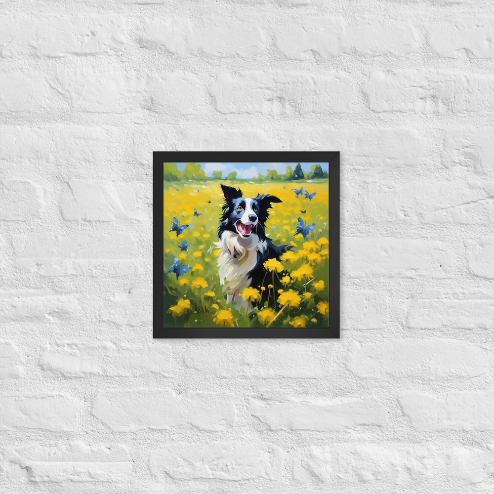 PugMug Custom Border Collie Framed Print