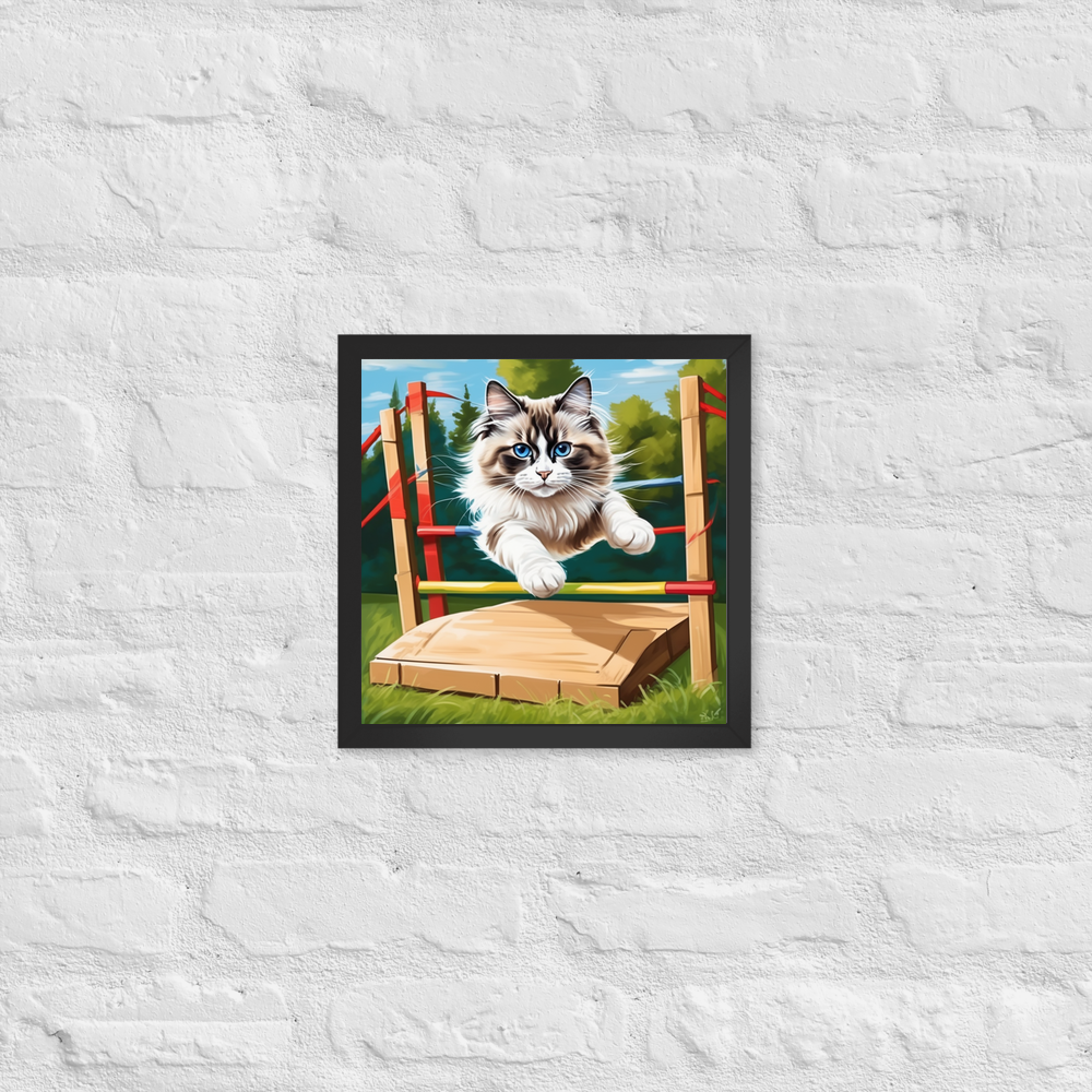 PugMug Custom Tabby Ragdoll Cat Framed Print