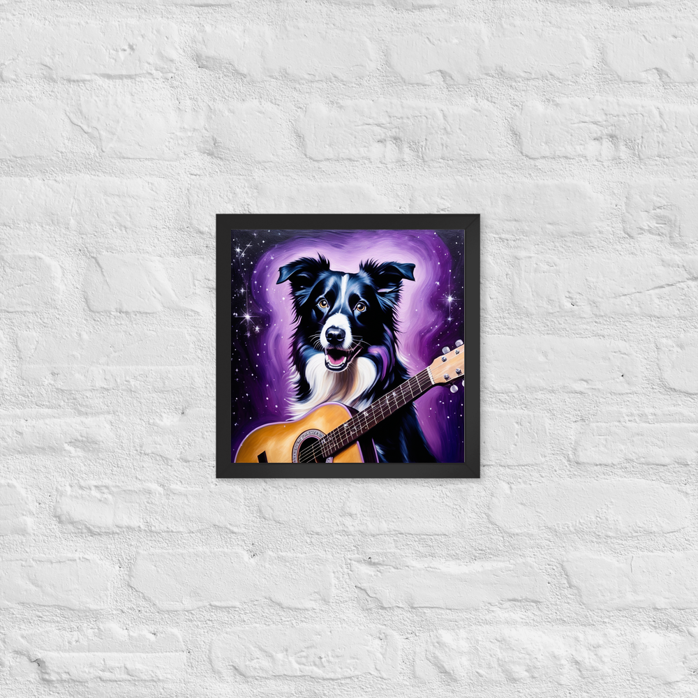 PugMug Custom Border Collie Framed Print