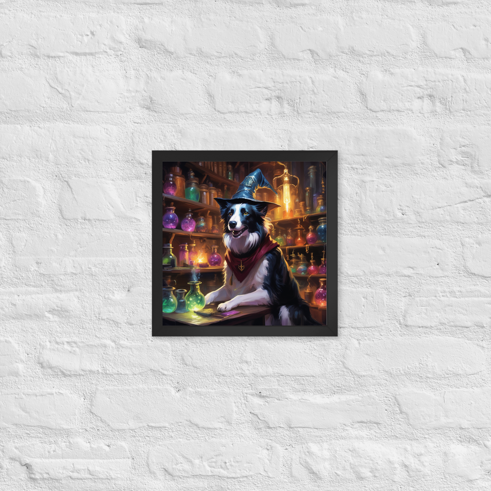 PugMug Custom Border Collie Framed Print