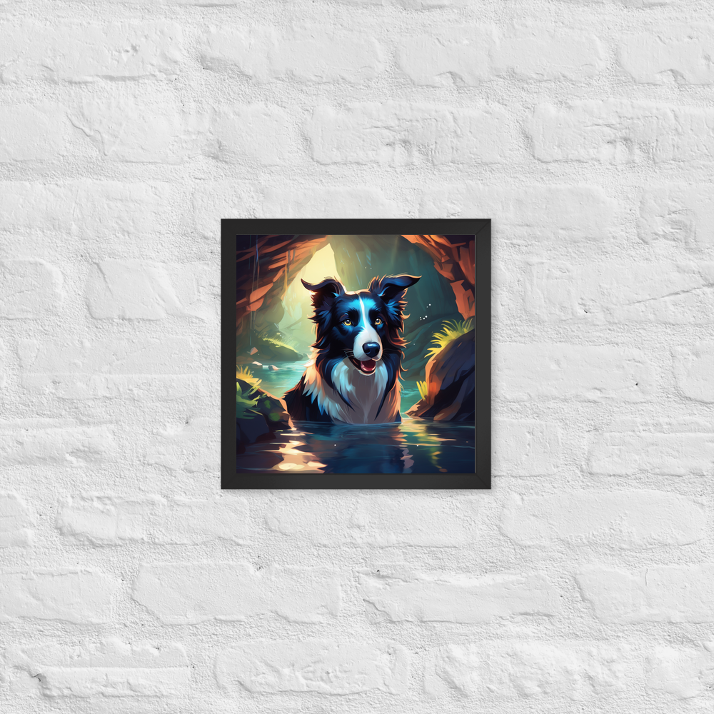 PugMug Custom Border Collie Framed Print