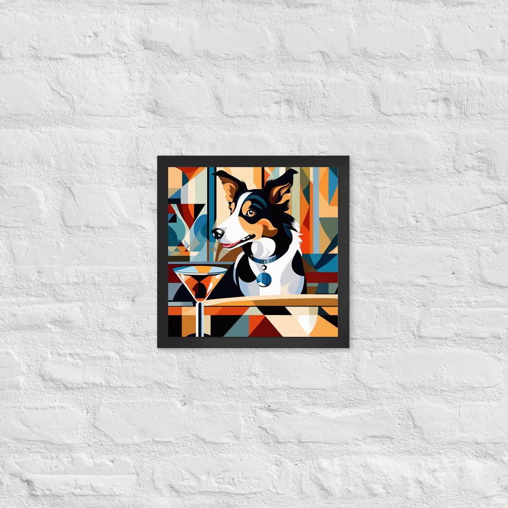 PugMug Custom Border Collie Framed Print