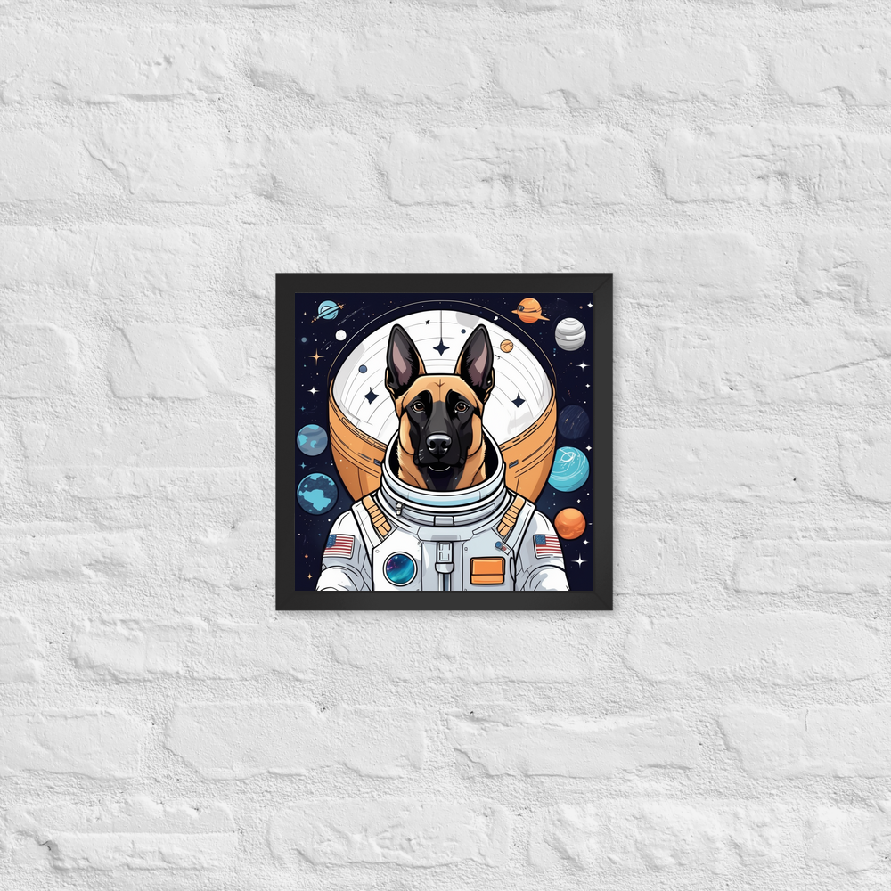PugMug Custom Belgian Malinois Framed Print