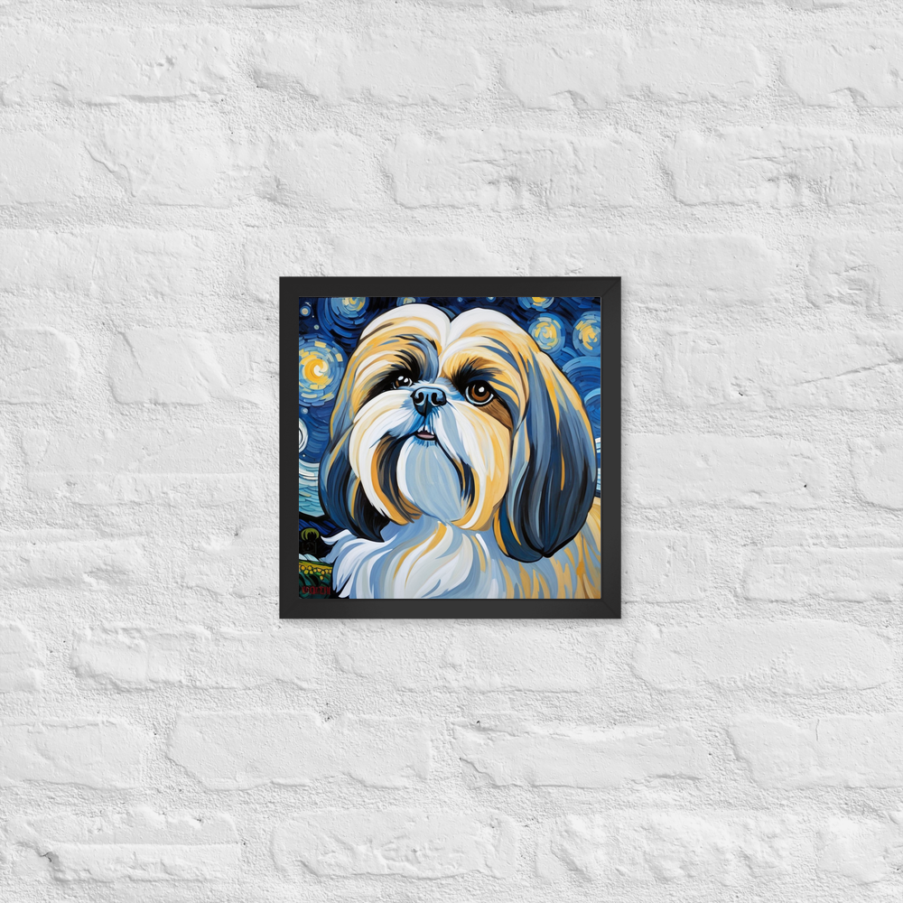 PugMug Custom Shih Tzu Framed Print