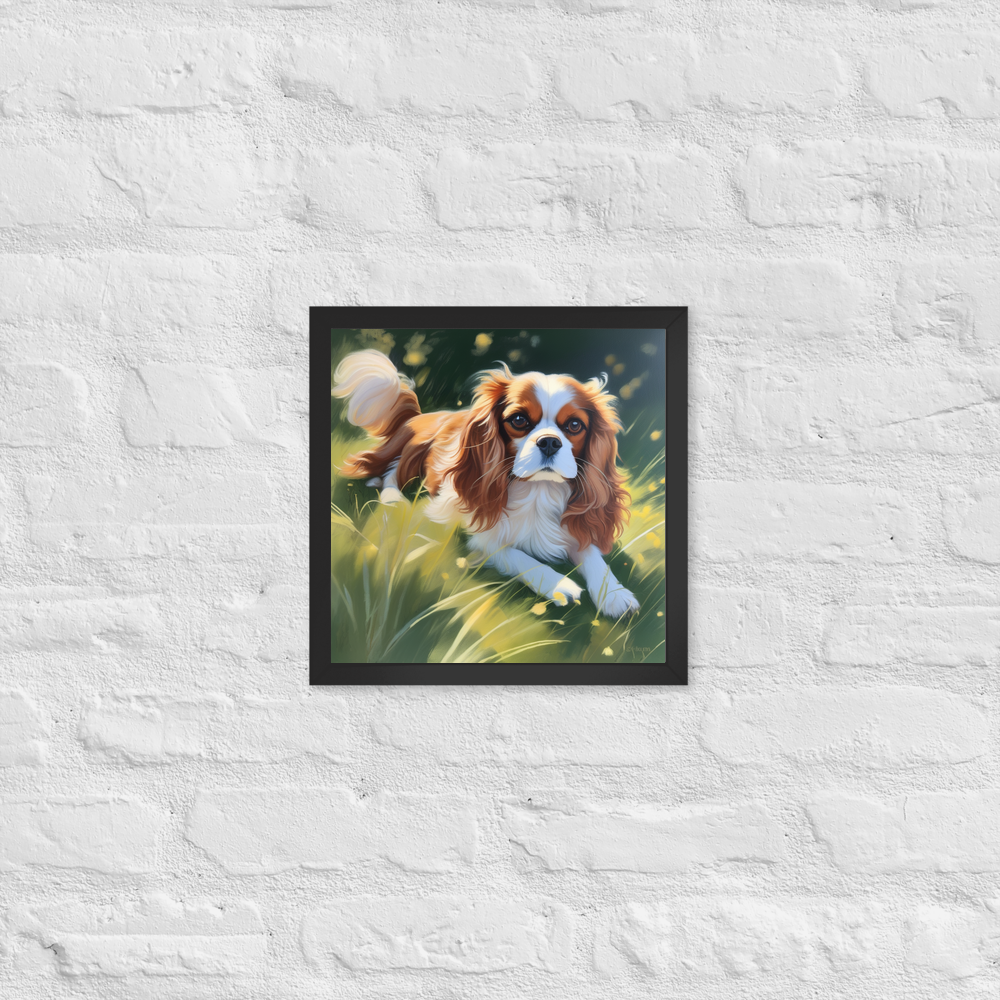 PugMug Custom Cavalier King Charles Spaniel Framed Print