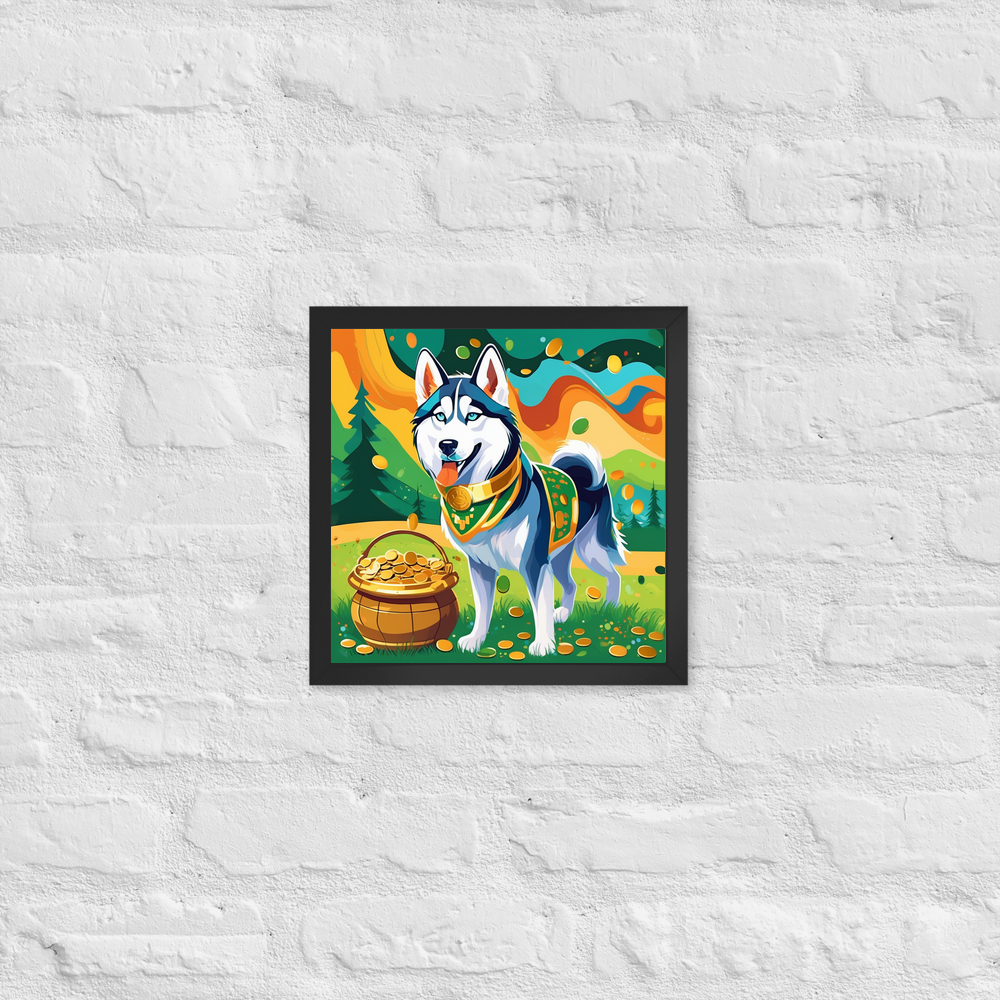 PugMug Custom Siberian Husky Framed Print