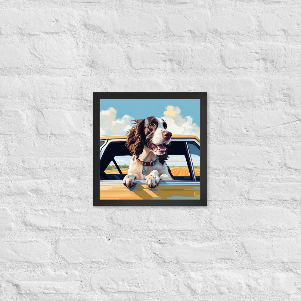 PugMug Custom English Springer Spaniel Framed Print