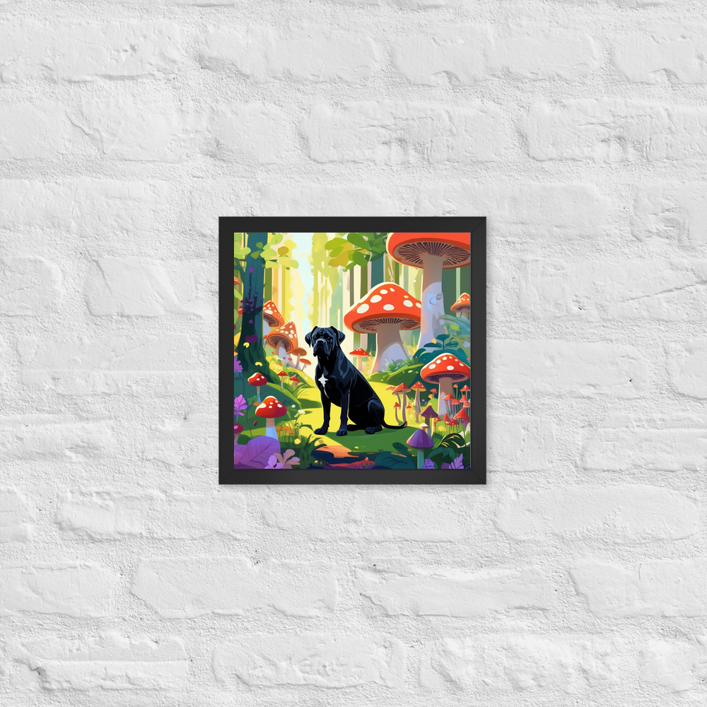 PugMug Custom Cane Corso Framed Print