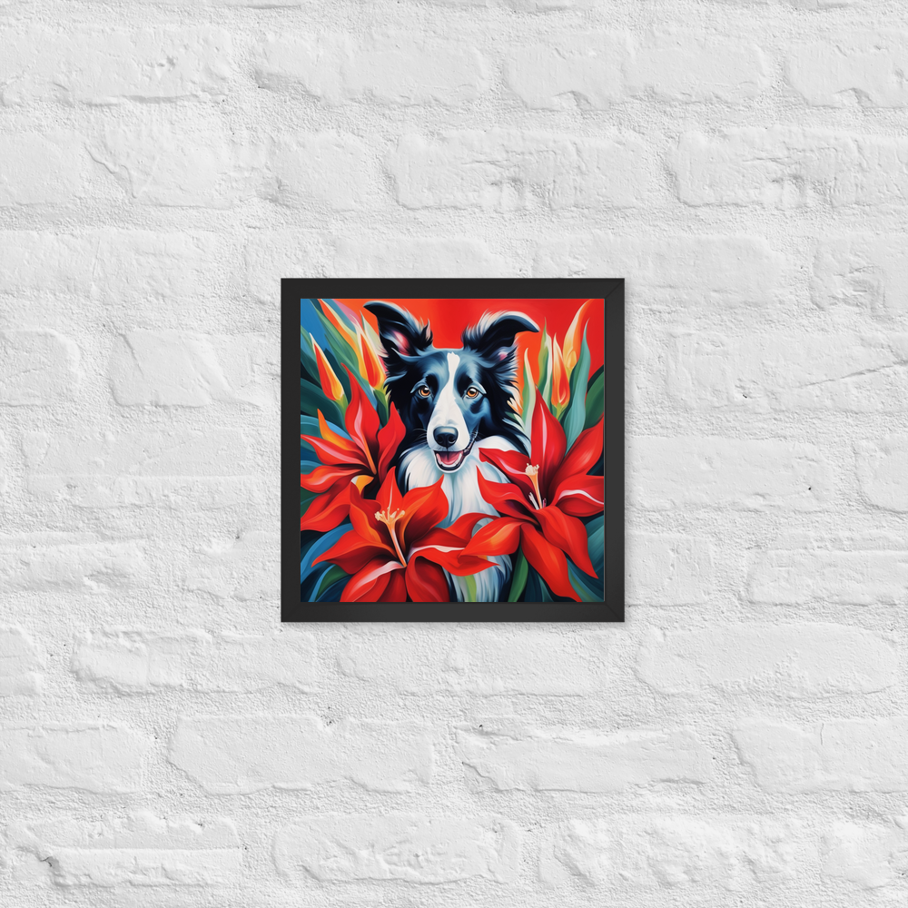 PugMug Custom Border Collie Framed Print