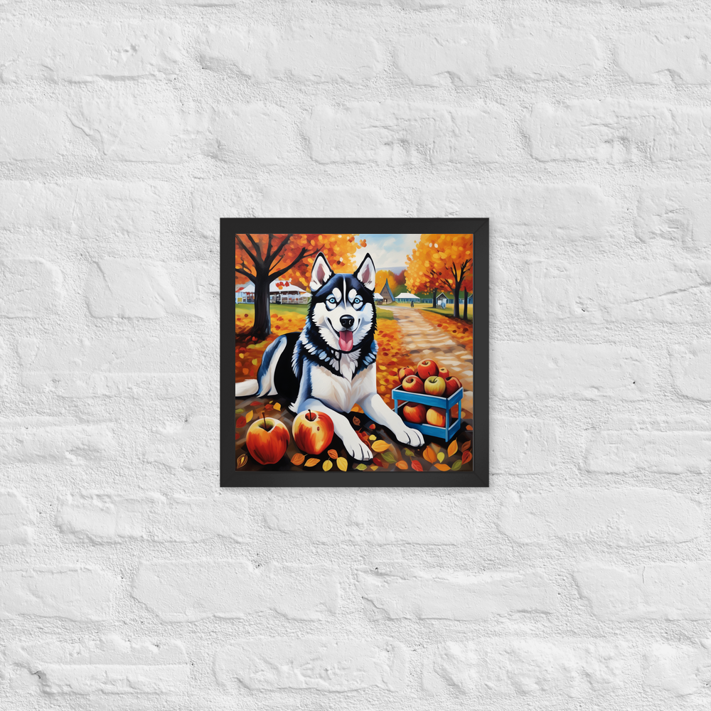 PugMug Custom Siberian Husky Framed Print