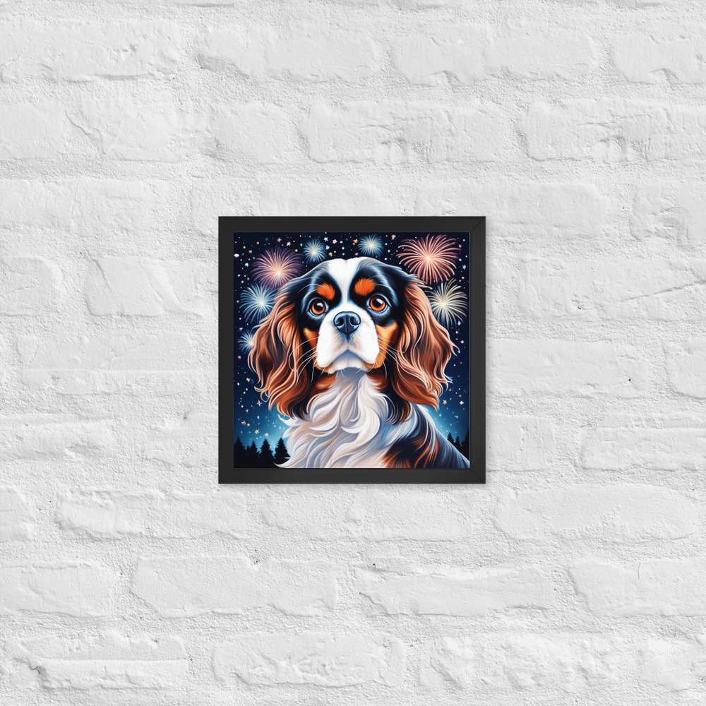 PugMug Custom Cavalier King Charles Spaniel Framed Print