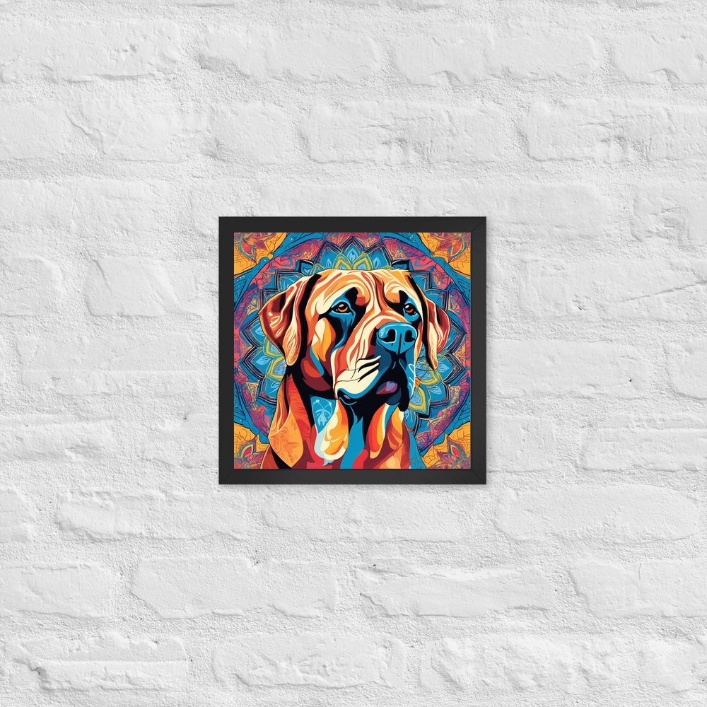 PugMug Custom Mastiff Framed Print