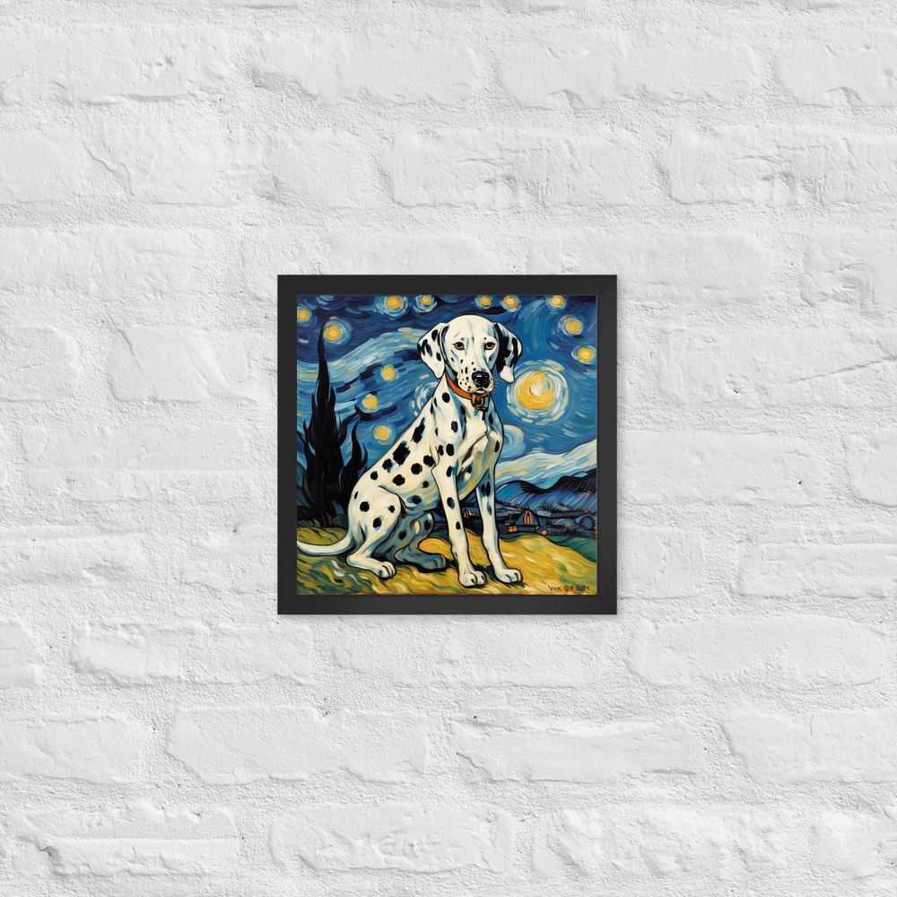 PugMug Custom Dalmatian Framed Print