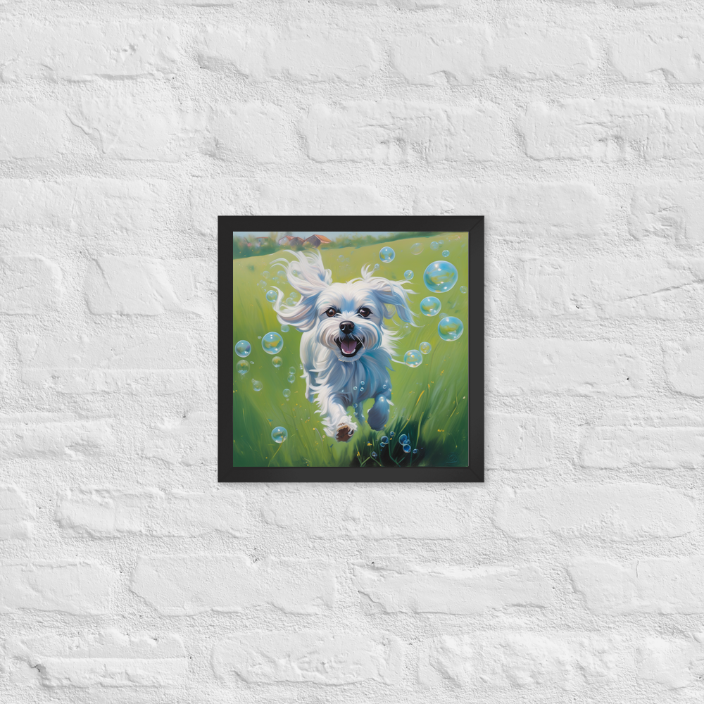 PugMug Custom Maltese Dog Framed Print