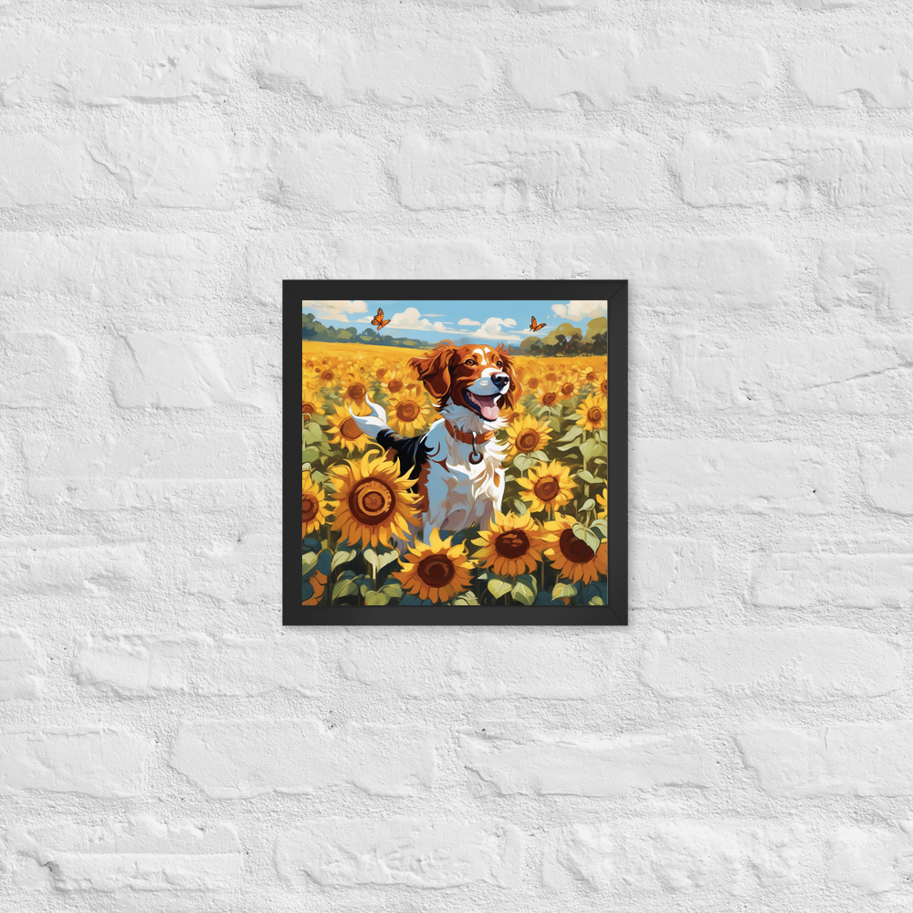 PugMug Custom Brittany Dog Framed Print